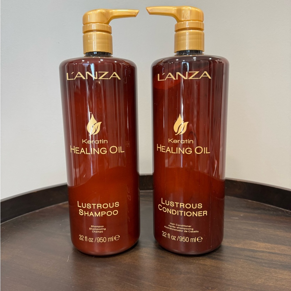 L'ANZA Keratin Healing Oil Lustrous Shampoo and Conditioner